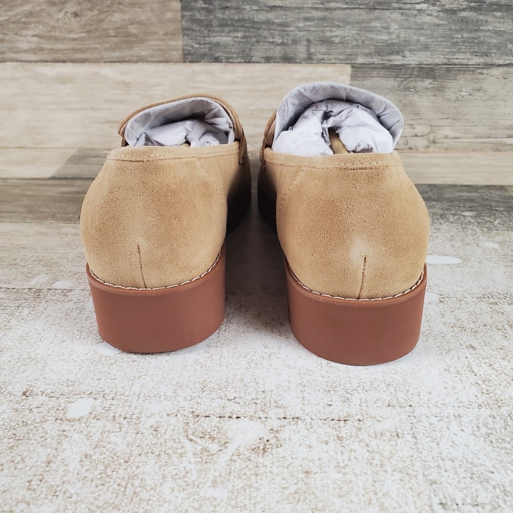 Vionic Cheryl II Womens Loafers Shoes Sz 8.5 M Sand Suede Moc Toe Slip-on - Picture 3 of 10